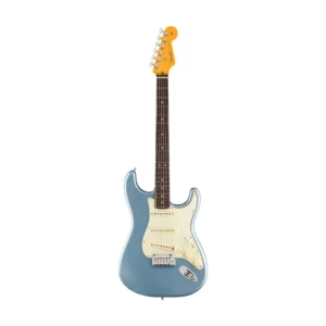 Fender American Ultra Luxe Vintage 60s Stratocaster Electric Guitar, RW FB, Ice Blue Metallic