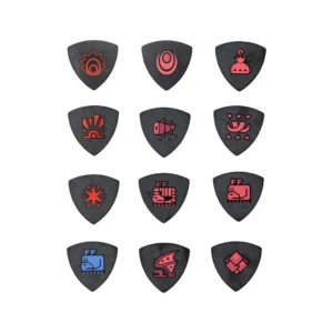 Fender Monster Hunter Collaboration Guitar Picks, Rathalos, 4-Pack